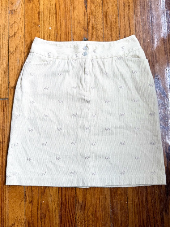 J Mclaughlin Dresses & Skirts - J McLaughlin Scottie dog beige skirt